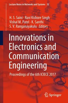 Saini / Singh / Ranganayakulu |  Innovations in Electronics and Communication Engineering | Buch |  Sack Fachmedien
