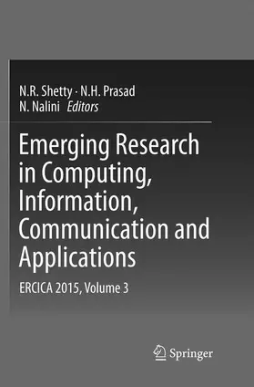 Shetty / Prasad / Nalini |  Emerging Research in Computing, Information, Communication and Applications | Buch |  Sack Fachmedien