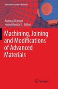 Altenbach / Öchsner |  Machining, Joining and Modifications of Advanced Materials | Buch |  Sack Fachmedien