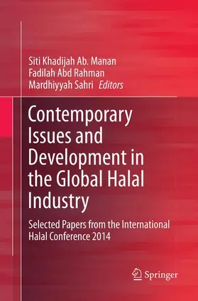 Ab. Manan / Sahri / Abd Rahman |  Contemporary Issues and Development in the Global Halal Industry | Buch |  Sack Fachmedien