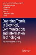Attele / Kumar / Sarma |  Emerging Trends in Electrical, Communications and Information Technologies | Buch |  Sack Fachmedien