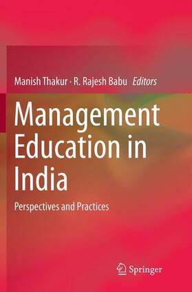 Babu / Thakur | Management Education in India | Buch | 978-981-10-9423-1 | sack.de