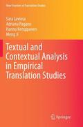 Laviosa / Ji / Pagano |  Textual and Contextual Analysis in Empirical Translation Studies | Buch |  Sack Fachmedien