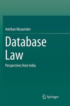 Mazumder | Database Law | Buch | 978-981-10-9558-0 | sack.de