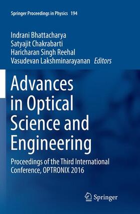 Bhattacharya / Lakshminarayanan / Chakrabarti |  Advances in Optical Science and Engineering | Buch |  Sack Fachmedien