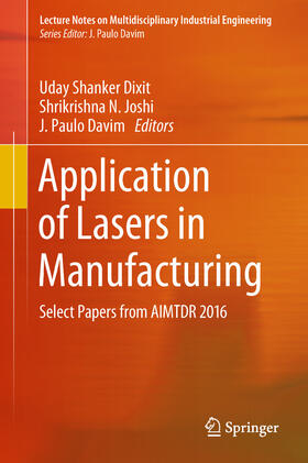 Dixit / Joshi / Davim | Application of Lasers in Manufacturing | E-Book | sack.de