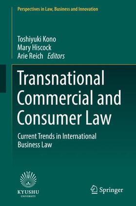 Kono / Reich / Hiscock | Transnational Commercial and Consumer Law | Buch | 978-981-1310-79-9 | sack.de