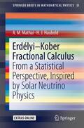 Haubold / Mathai |  Erdélyi¿Kober Fractional Calculus | Buch |  Sack Fachmedien