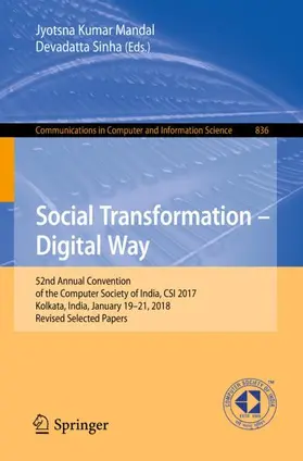 Sinha / Mandal |  Social Transformation - Digital Way | Buch |  Sack Fachmedien