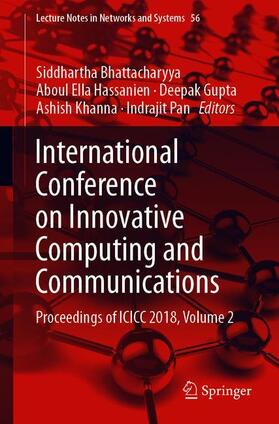 Bhattacharyya / Hassanien / Pan |  International Conference on Innovative Computing and Communications | Buch |  Sack Fachmedien
