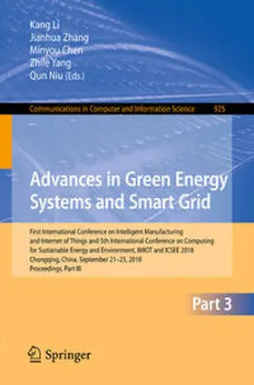 Li / Zhang / Chen | Advances in Green Energy Systems and Smart Grid | E-Book | sack.de