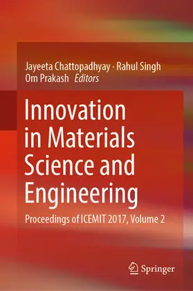 Chattopadhyay / Singh / Prakash |  Innovation in Materials Science and Engineering | eBook | Sack Fachmedien