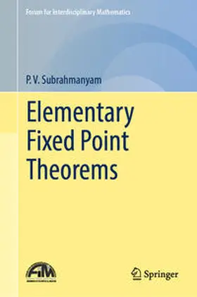 Subrahmanyam | Elementary Fixed Point Theorems | E-Book | www.sack.de