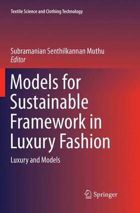 Muthu |  Models for Sustainable Framework in Luxury Fashion | Buch |  Sack Fachmedien