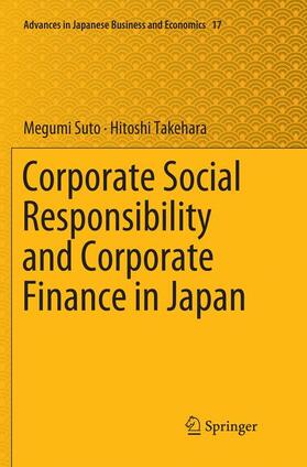 Takehara / Suto |  Corporate Social Responsibility and Corporate Finance in Japan | Buch |  Sack Fachmedien