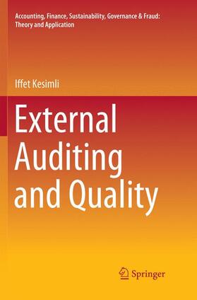 Kesimli | External Auditing and Quality | Buch | 978-981-1344-41-1 | sack.de
