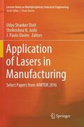 Dixit / Davim / Joshi |  Application of Lasers in Manufacturing | Buch |  Sack Fachmedien