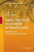 Delgado / Mani |  Supply Chain Social Sustainability for Manufacturing | Buch |  Sack Fachmedien
