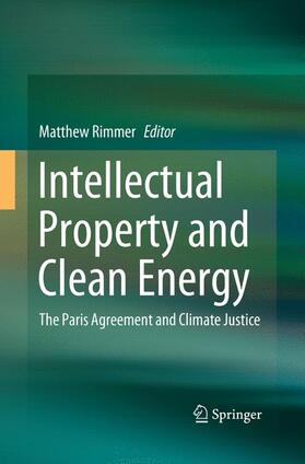 Rimmer |  Intellectual Property and Clean Energy | Buch |  Sack Fachmedien