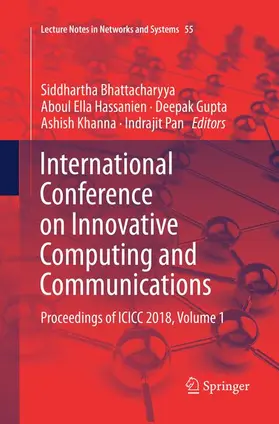 Bhattacharyya / Hassanien / Pan |  International Conference on Innovative Computing and Communications | Buch |  Sack Fachmedien