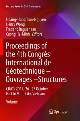 Tran-Nguyen / Ha-Minh / Wong |  Proceedings of the 4th Congrès International de Géotechnique - Ouvrages -Structures | Buch |  Sack Fachmedien