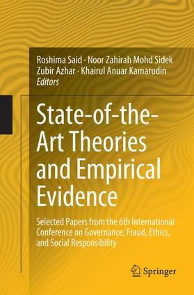 Said / Anuar Kamarudin / Mohd Sidek | State-of-the-Art Theories and Empirical Evidence | Buch | 978-981-1349-70-6 | sack.de