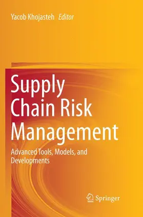 Khojasteh |  Supply Chain Risk Management | Buch |  Sack Fachmedien