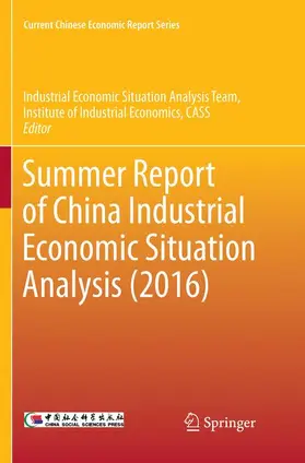 Institute Of Industrial Economics |  Summer Report of China Industrial Economic Situation Analysis (2016) | Buch |  Sack Fachmedien