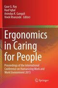 Ray / Khanzode / Iqbal |  Ergonomics in Caring for People | Buch |  Sack Fachmedien