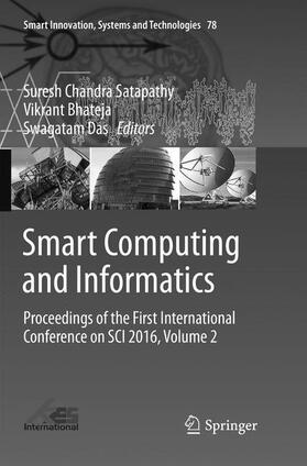 Satapathy / Das / Bhateja | Smart Computing and Informatics | Buch | 978-981-1354-23-6 | sack.de