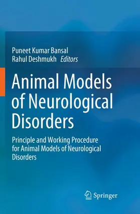 Bansal / Deshmukh |  Animal Models of Neurological Disorders | Buch |  Sack Fachmedien