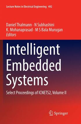 Thalmann / Murugan / Subhashini | Intelligent Embedded Systems | Buch | 978-981-1356-97-1 | sack.de