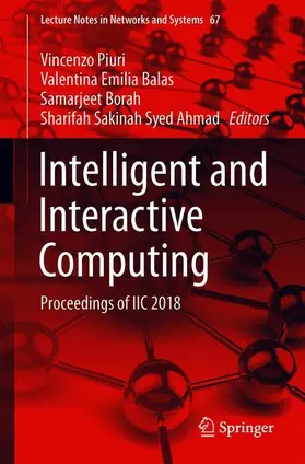 Piuri / Syed Ahmad / Balas |  Intelligent and Interactive Computing | Buch |  Sack Fachmedien