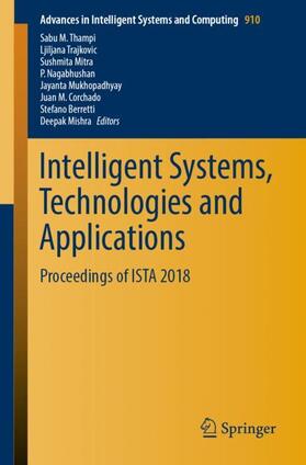 Thampi / Trajkovic / Mitra |  Intelligent Systems, Technologies and Applications | Buch |  Sack Fachmedien