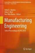 Sharma / Alba-Baena / Dixit |  Manufacturing Engineering | Buch |  Sack Fachmedien