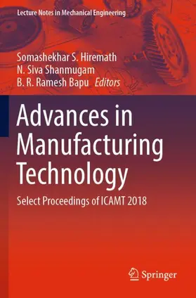 Hiremath / Bapu / Shanmugam |  Advances in Manufacturing Technology | Buch |  Sack Fachmedien