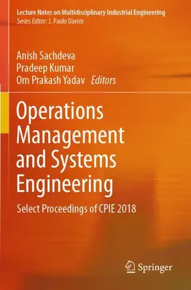Sachdeva / Yadav / Kumar |  Operations Management and Systems Engineering | Buch |  Sack Fachmedien