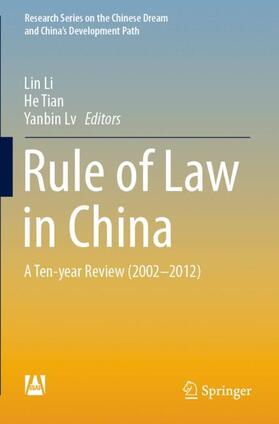 Li / Lv / Tian | Rule of Law in China | Buch | sack.de