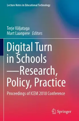 Laanpere / Väljataga |  Digital Turn in Schools-Research, Policy, Practice | Buch |  Sack Fachmedien