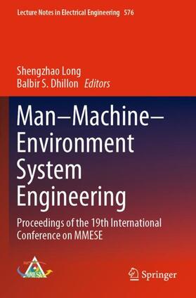 Dhillon / Long | Man¿Machine¿Environment System Engineering | Buch | 978-981-1387-81-4 | sack.de