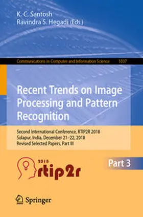 Santosh / Hegadi | Recent Trends in Image Processing and Pattern Recognition | E-Book | www.sack.de