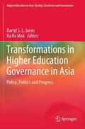 Mok / Jarvis |  Transformations in Higher Education Governance in Asia | Buch |  Sack Fachmedien