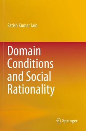 Jain | Domain Conditions and Social Rationality | Buch | 978-981-1396-74-8 | sack.de