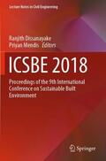 Mendis / Dissanayake |  ICSBE 2018 | Buch |  Sack Fachmedien