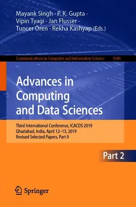 Singh / Gupta / Kashyap |  Advances in Computing and Data Sciences | Buch |  Sack Fachmedien