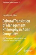 Mitsui |  Cultural Translation of Management Philosophy in Asian Companies | Buch |  Sack Fachmedien