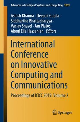 Khanna / Gupta / Hassanien |  International Conference on Innovative Computing and Communications | Buch |  Sack Fachmedien