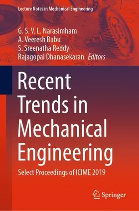 Narasimham / Dhanasekaran / Babu |  Recent Trends in Mechanical Engineering | Buch |  Sack Fachmedien