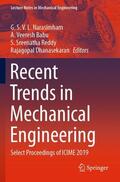 Narasimham / Dhanasekaran / Babu |  Recent Trends in Mechanical Engineering | Buch |  Sack Fachmedien