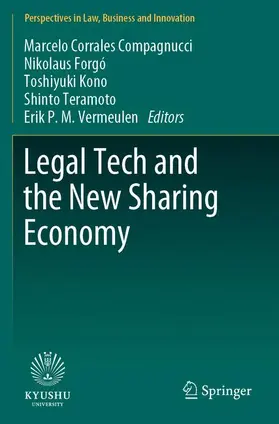 Corrales Compagnucci / Forgó / Vermeulen |  Legal Tech and the New Sharing Economy | Buch |  Sack Fachmedien